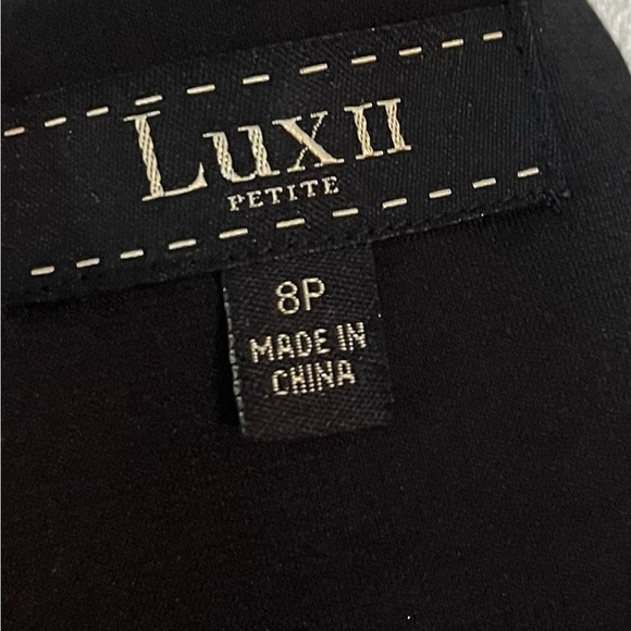 Lux II Petite Black Embellished Sheath Dress Size 8P - Picture 5 of 7